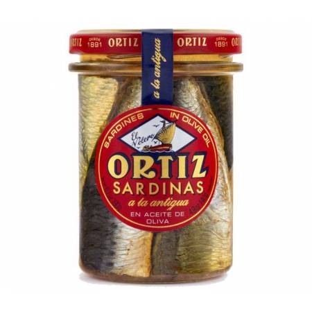Sardinas “a la antigua” en aceite de oliva 190 gr. ORTIZ