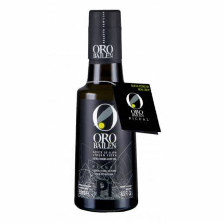 Aceite de oliva virgen extra Picual botella 250 ml ORO BAILEN
